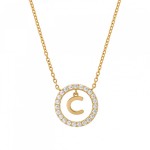 COLAR UNIKE LETTER IN CIRCLE C