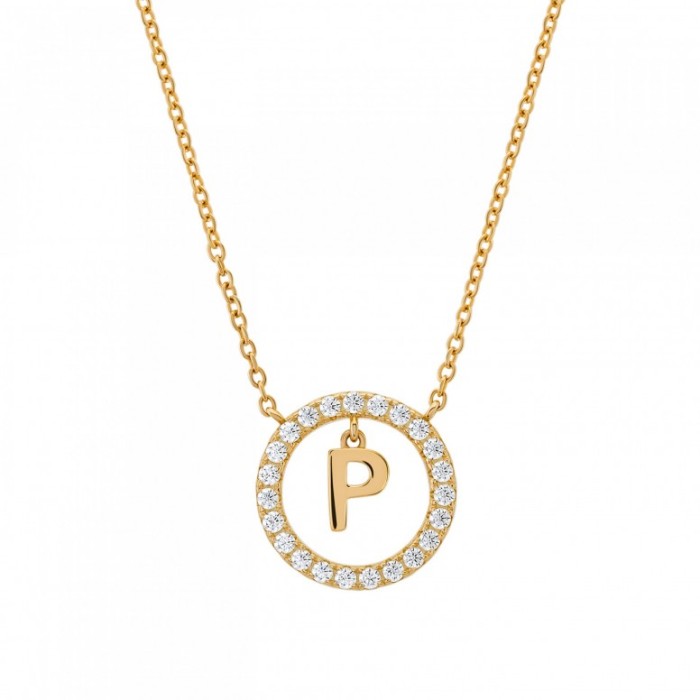 COLAR UNIKE LETTER IN CIRCLE P UK.CL.1204.0303