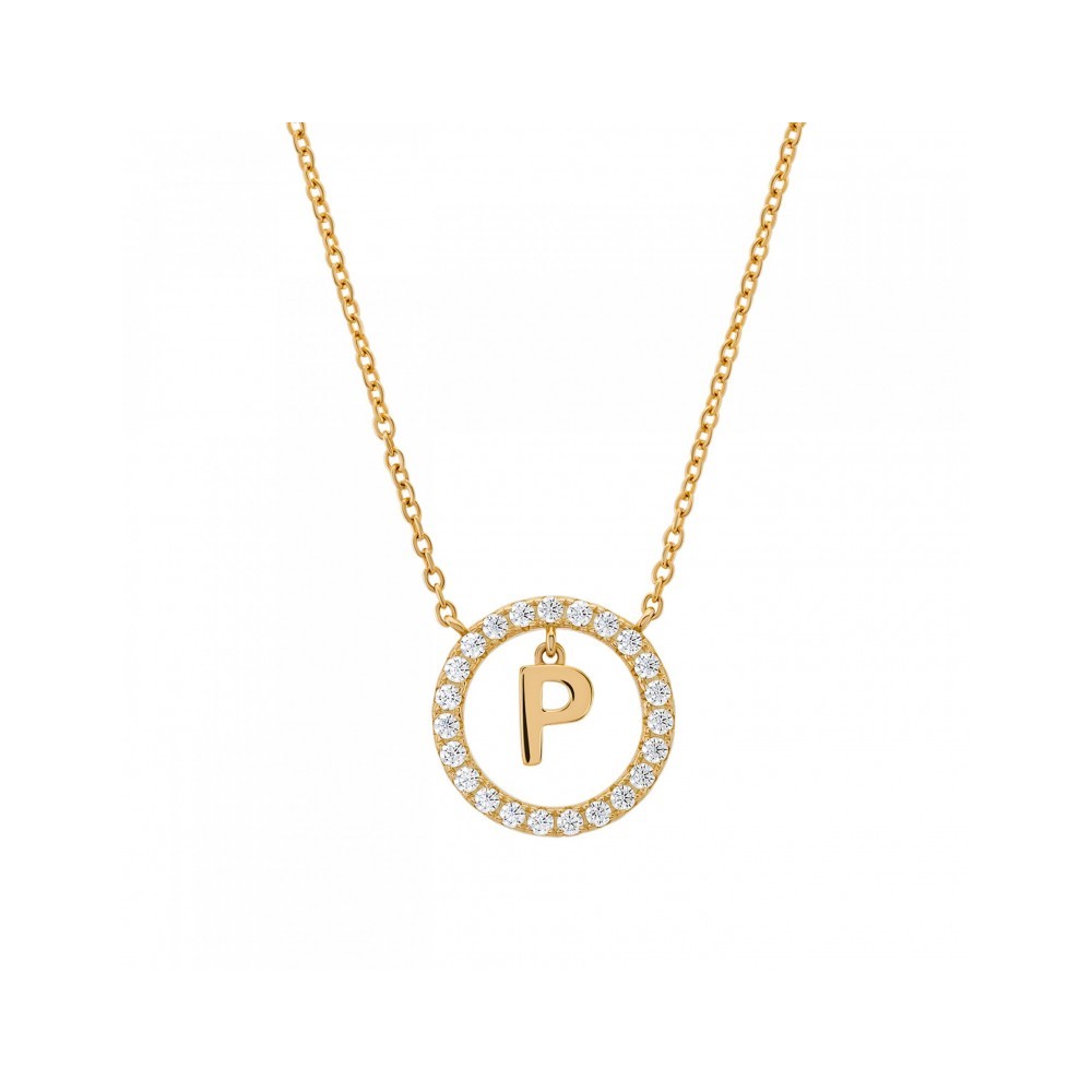 COLAR UNIKE LETTER IN CIRCLE P UK.CL.1204.0303