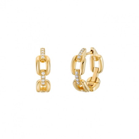 BRINCOS UNIKE CHAIN WITH STONES GOLD UK.BR.1204.0247