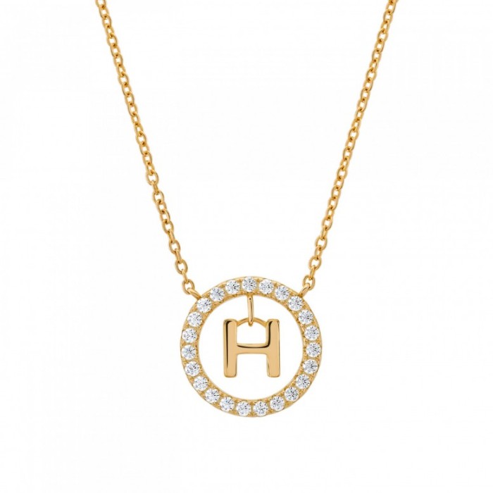 COLAR UNIKE LETTER IN CIRCLE H UK.CL.1204.0296