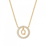 COLAR UNIKE LETTER IN CIRCLE Q UK.CL.1204.0304