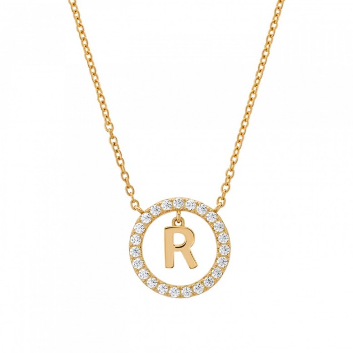 COLAR UNIKE LETTER IN CIRCLE R UK.CL.1204.0305