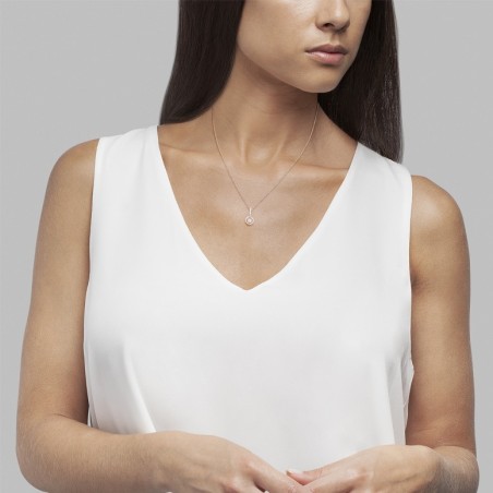 COLAR UNIKE LOVE IN ROSE SOLITAIRE I UK.CL.1208.0001