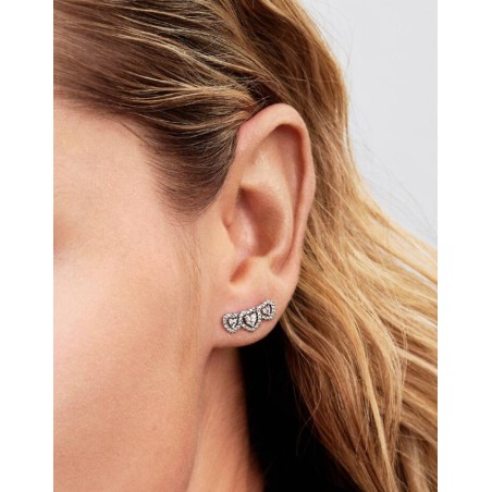 Brincos Espigão Trilogia Corações Auréola 294411C01