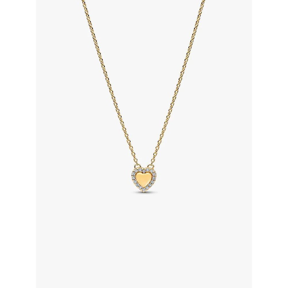 Gargantilha Auréola Coração Gravável 364364C01-45