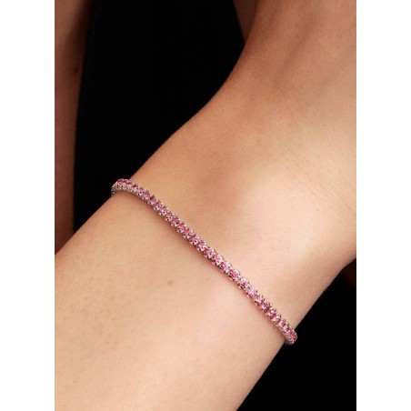 Pulseira de Ténis Pequena Rosa COM ZIRCÓNIAS  593927C02-16