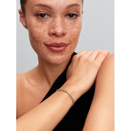 Pulseira de Ténis Verde Brilhante