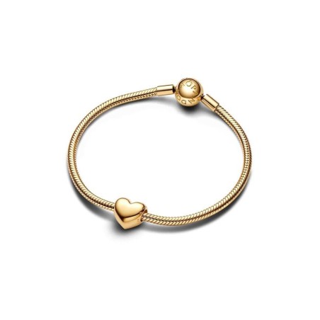 Conta Pandora Gravável coração dourado 763439C00