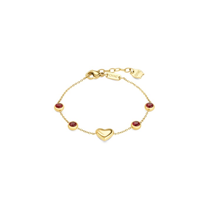Pulseira One Senhora Red Spark Gold OJRDB01G