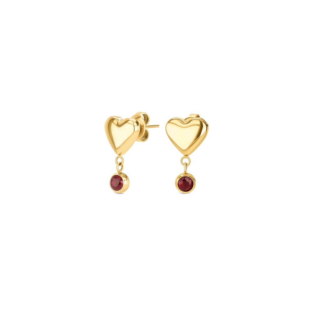 Brincos One Senhora Red Spark Gold OJRDE01G