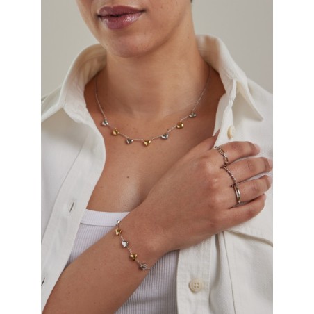 Pulseira One Senhora Crazy Heart Embrace Bicolor OJCHB03T