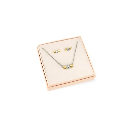 Set Colar & Brincos One Crazy Heart Bicolor OJSET10SG