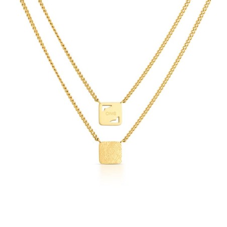 Colar Escapulário One Men Shield Gold OAMN5105SG