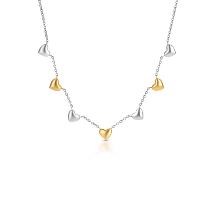 Colar One Senhora Crazy Heart Embrace Bicolor OJCHN03T