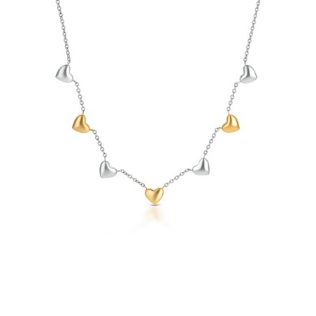 Colar One Senhora Crazy Heart Embrace Bicolor OJCHN03T