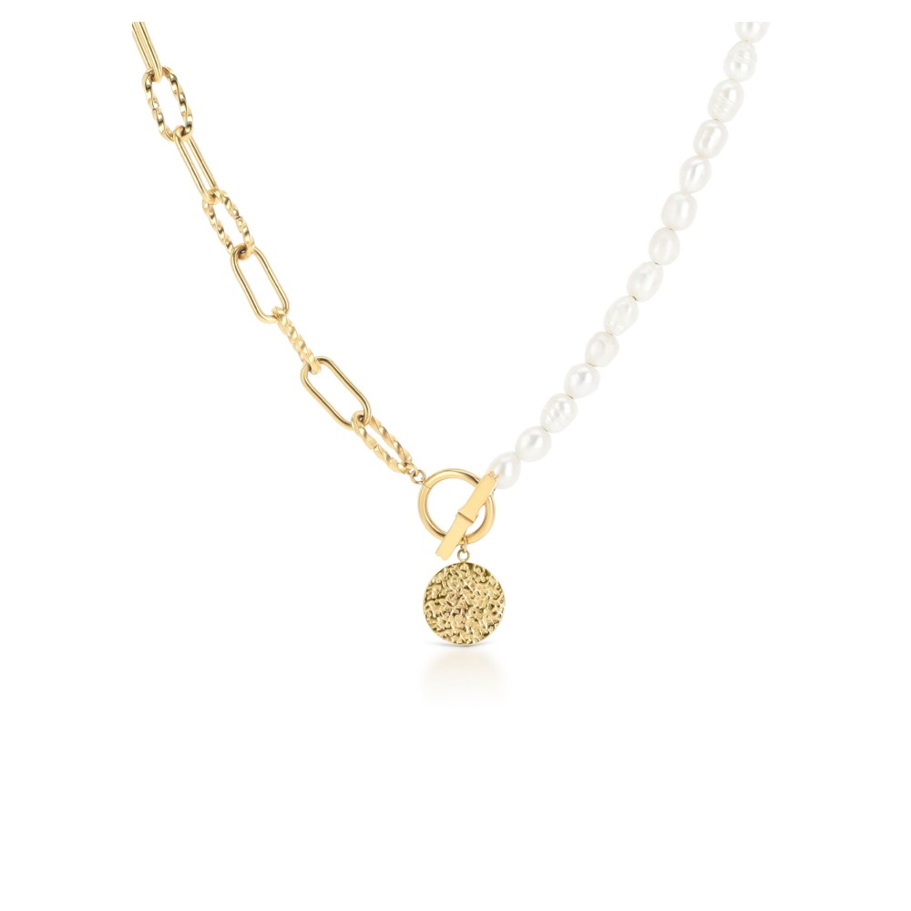 Colar One Senhora Neckmess Pearly Gold OJNN48G