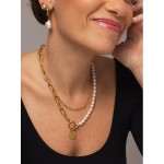 Colar One Senhora Neckmess Pearly Gold OJNN48G