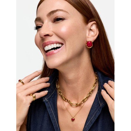 Colar One Senhora Red Flame Gold OJRDN01G