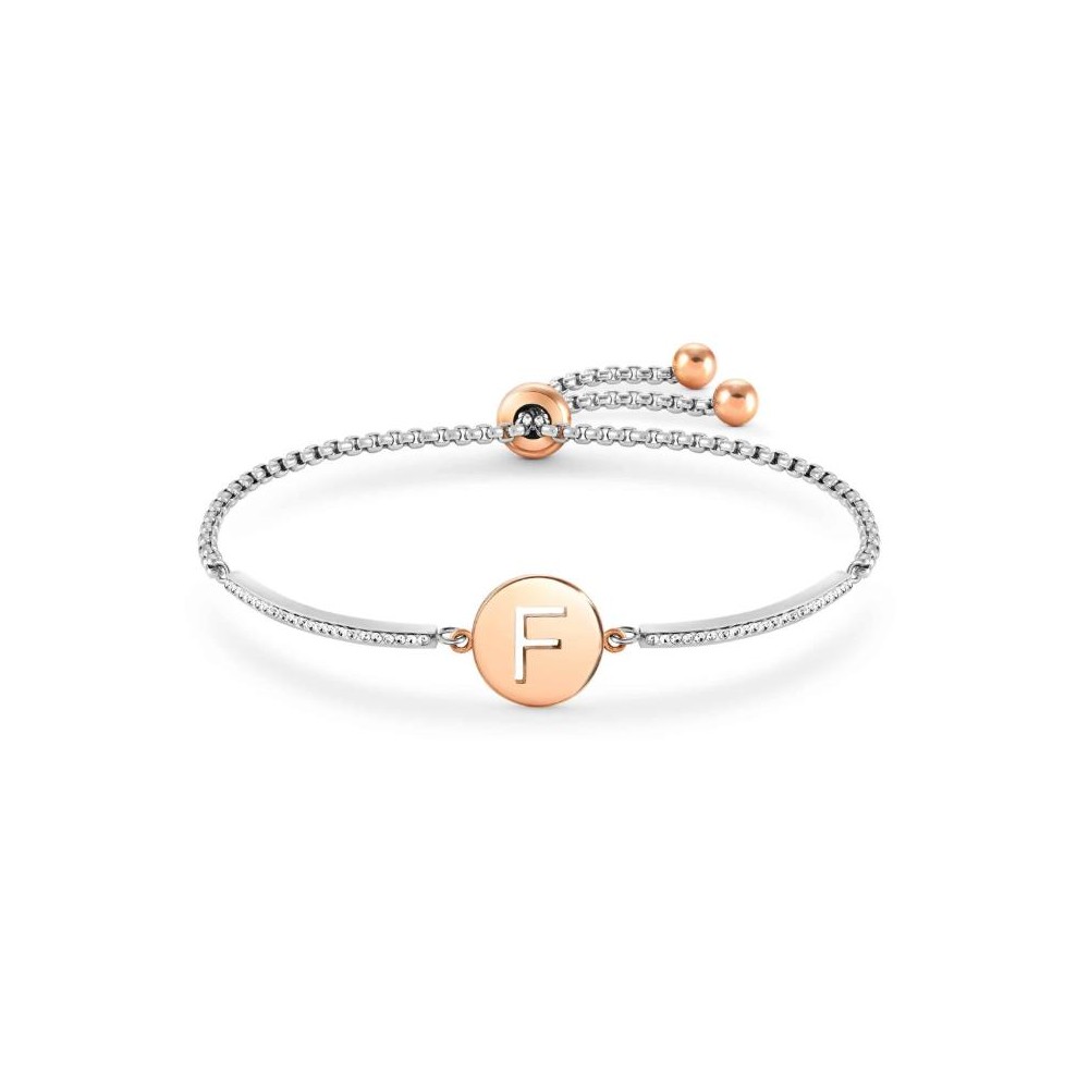 NOMINATION MILLELUCI PULSEIRA, AÇO, LETRAS (F)