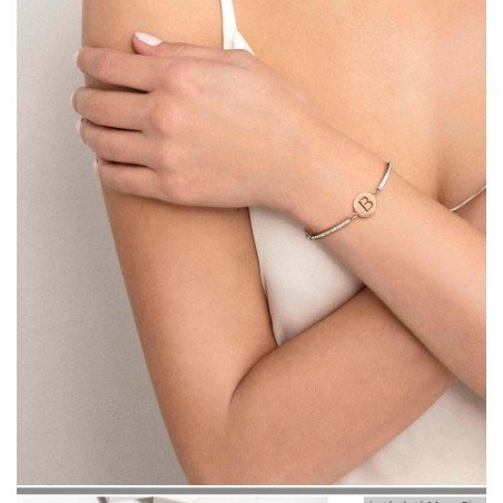 NOMINATION MILLELUCI PULSEIRA, AÇO, LETRAS (F)