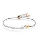 NOMINATION, MILLELUCI PULSEIRA, AÇO, BORBOLETAS DUPLAS, DOURADO 028013/053