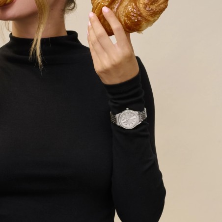 Relógio Mulher Audrey Prateado RA670201