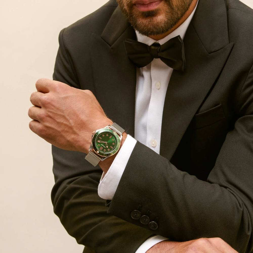 Relógio Homem Chris Verde/Rose Gold RA675203