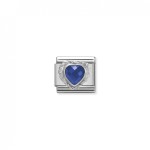 NOMINATION CHARM LINK CLASSIC CORAÇÃO AZUL