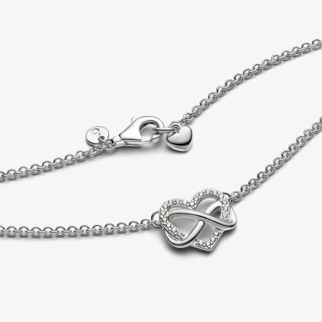 Colar Pandora Sparkling Infinity Heart 392666C01-50