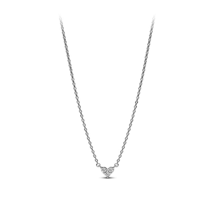 Pandora Colar Coração Pedra Tripla 393014C01-45