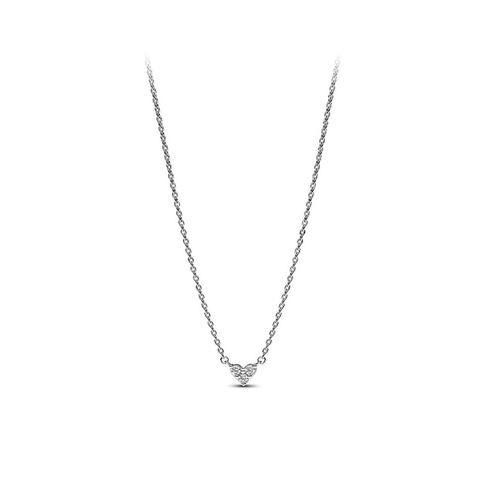 Pandora Colar Coração Pedra Tripla 393014C01-45