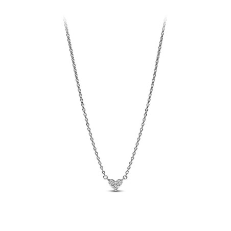 Pandora Colar Coração Pedra Tripla 393014C01-45