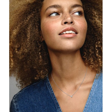 Pandora Colar Coração Pedra Tripla 393014C01-45