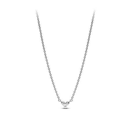 Pandora Colar Coração Pedra Tripla 393014C01-45
