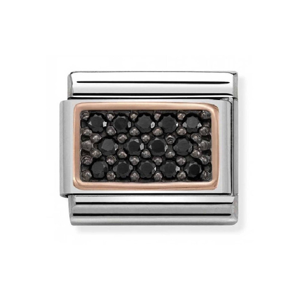 NOMINATION CHARM LINK CLASSIC BLACK PAVÉ