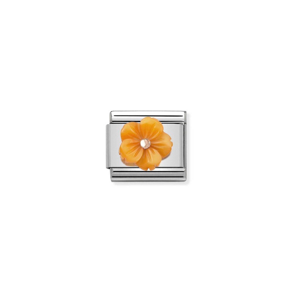 NOMINATION CHARM LINK CLASSIC SYMBOLS FLOR LARANJA