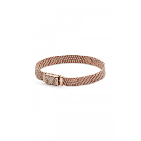 Pulseira Reflexions com fecho Brilhante, Pandora Rose