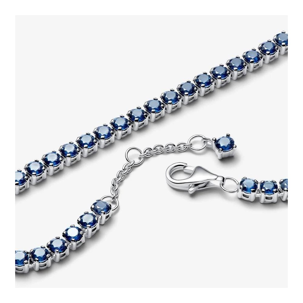 Pulseira Pandora de Ténis Azul Cintilante 591469C02-18