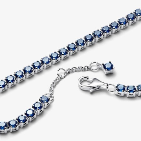 Pulseira Pandora de Ténis Azul Cintilante 591469C02-18