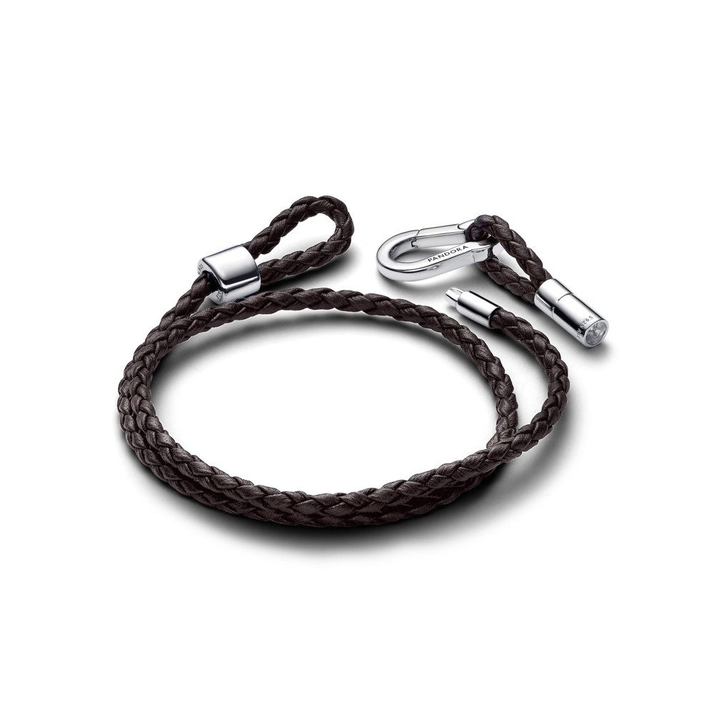 PULSEIRA DUPLA de couro pandora moments 593338C01