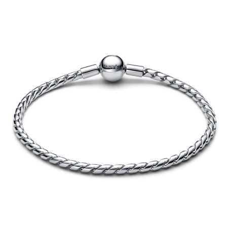 Pulseira Malha prateada com fecho redondo 594028C00