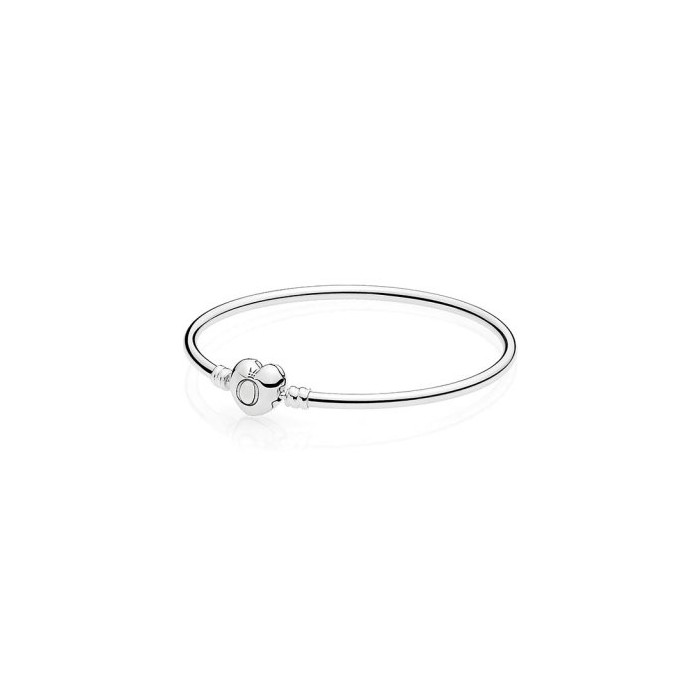 Pulseira Bangle com Fecho Coração