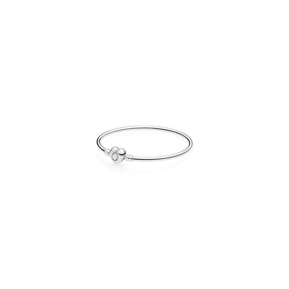 Pulseira Bangle com Fecho Coração