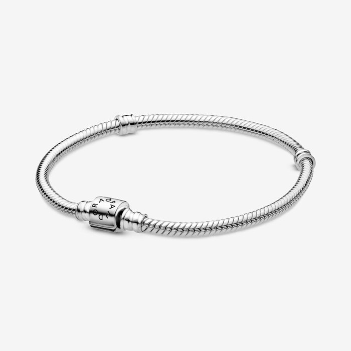Pandora Moments Anel Barrel Clasp Snake 598816C00