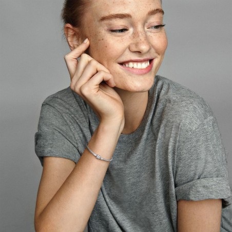 Pandora Moments Anel Barrel Clasp Snake 598816C00