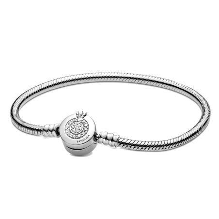 Pulseira Pandora Moments Snake com Fecho Coroa