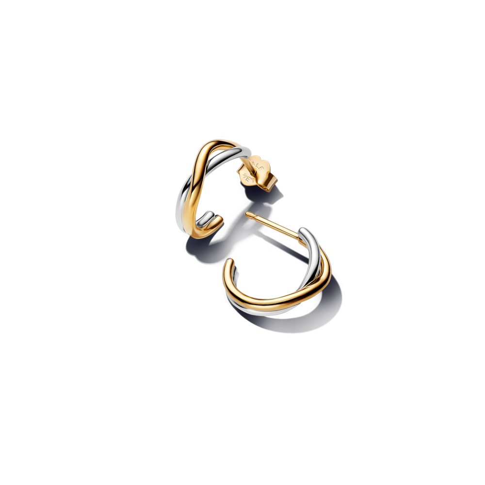 Argolas Abertas em Dois Tons com Forma Orgânica 263880C00