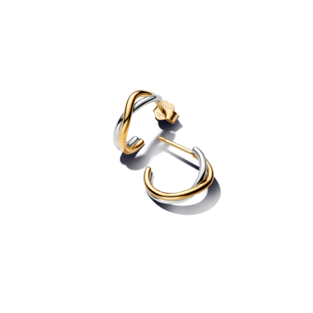 Argolas Abertas em Dois Tons com Forma Orgânica 263880C00