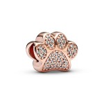 Conta Pata Brilhante rose gold com zircónias 781714C01
